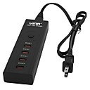 vina hauts-004 de securite intelligent 5a haute vitesse 4 ports usb chargeur rapide avec adaptateur nous  UE Plug