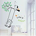 Createforlife vie Cartoon  est doux de piece de creche Wall Sticker Art Stickers muraux pour enfants