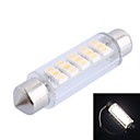 43mm 3.5W 160LM 3000K 15x3020 SMD blanc chaud LED pour la voiture de lecture  License Plate  Porte le DC12V 1pcs