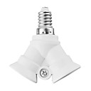 E14 2xE14 ampoules LED Socket Adapter