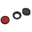 37mm Filtre rouge  Kit Lens Hood Lens Cap  pour GoPro Hero 33  - Rouge