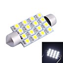 42mm 4W 200LM 6000K 16x3528 SMD LED blanche pour la voiture de lecture  License Plate  Porte le DC12V 1pcs