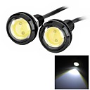 exLED 110lm 1.5W LED White Light Eagle Eyes lumiere pour la voiture - 12V  paire