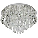 Les de plafond de LED 6 Light Crystal artistique Plaquage MS-33087