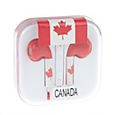 yuanbotong canada-01 de 35 mm serie americaine de drapeau w  volume de casque reglable et micro pour iphone 66 plus