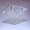 les de plafond 5 Light Crystal artistique acier inoxydable Placage MS-86192