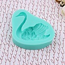 Silicone Swan gateau de fondant des ustensiles de cuisson Decoration Mold 8x8x2cm