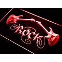 guitare rock n signe rampouleau neon de lumiere