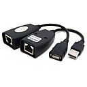 USB Over RJ45 Cat5e Cat6 5e Extension Cable Extender Adapter Cable