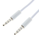 3.5mm male male blanc Cable audio 100cm