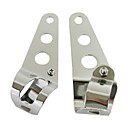 Oreilles Chrome phares supports de montage fourche moto Bobber Cafe Racer 28mm-38mm