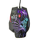 LED KN-208 Maj haute definition optique filaire Gaming Mouse 800120016002400DPI