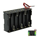 DIY 18V 12-Slot 12 x piles AA Double Deck Back to Back Box Holder Case avec fils