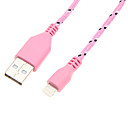 USB2.0 8 broches Tisse Cable bleu rose 100cm