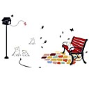 Createforlife Cartoon  Lecture Papillons de piece de creche Wall Sticker Art Stickers muraux pour enfants