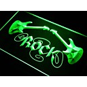 i047 Guitar Rock n Roll Neon Light Enregistrez-vous