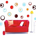 Createforlife  bande dessinee coloree Bubble enfants autocollant de piece de creche mur Wall Art Stickers