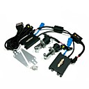 24V 55W H4-3 6000K HID Xenon L Conversion Kit Set With Mounting Bracket Black Slim Ballast