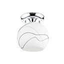 Flush Mount lumiere Verre Metal electrolytique Globe Mode simple moderne