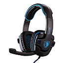 SADES SA901 de haute qualite 7.1 canaux Surround Sound Gaming Headset Casque avec microphone pour PC Game bleu  rouge