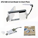 CR-128 OTG  USB 2.0 Lecteur de cartes de soutien Smart Phone micro SD