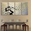 Toiles d art Le Plum Blossom Decors de 4