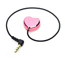 Loving Heart Shaped Design Double 3.5 mm Jack Audio Cable 25cm