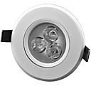 Cnlight 3W 160LM 3500K chauffent Spotlight White Light LED Downlight encastre Le - Blanc