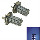 Carking12V H7 5050SMD 27LED Blue Light Car Rear Fog Light Bulb-2PCS