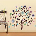 Createforlife  de bande dessinee colore Arbre souhaite des enfants d autocollant d art de piece de creche mur Stickers muraux