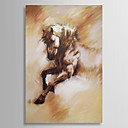 peinture l huile animale Running Horse avec toile peinte la main sur canevas tendu