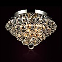 Flush Mount lumieres bampoule de cristal metal electrolytique mode moderne