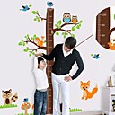 Createforlife arbre de bande dessinee  Toise enfants autocollant de piece de creche mur Wall Art Stickers