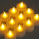 12pcs scintillement LED Battery Operated Tea Lights pour Wendding Parti