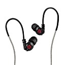 Soundsoul U10 Sport Noise-isolating In-ear Headphones with Memory Wire Dark Black