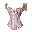 Noble victorienne rose de princesse Polyester Sweet Lolita Corset avec des perles