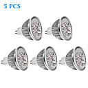 5pcs MR16  GU5.3  4.5w 270lm 3000k lumiere blanche chaude a mene l ampoule de tache  12v 