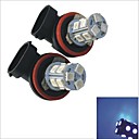 Carking12V H11 5050SMD 13LED Blue Light Car Rear Fog Light Bulb-2PCS