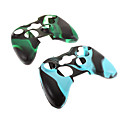 Cas de la peau 2pcs camouflage de protection en silicone pour Xbox 360 Controller