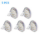 5-pack gu5.3 mr16 4w 15x2835smd 300lm 2700k lumiere blanche chaude ampoule menee de tache  12v 