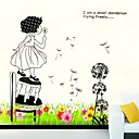 Fleurs Frankie  vegetales couches amovibles DIY autocollants de mur de pissenlit Fille 3D