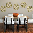 Createforlife  floral rond autocollant en forme de piece de creche mur Wall Art Stickers enfants