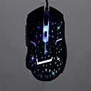 Colore le de respiration 1600dpi 6 Bouton optique USB Robot flash Star Modele filaire Gaming Mouse