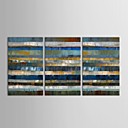 Peint la main peinture l huile Hills abstraites avec Set cadre tendu de 3