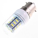 lumiere blanche ampoule led b22 4w 24smd5730 5500-6500k 220v