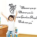 Createforlife  Cartoon Vous etes Ange enfants autocollant de piece de creche mur Wall Art Stickers