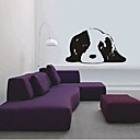 Createforlife  mignon de bande dessinee de chien enfants autocollant de piece de creche mur Wall Art Stickers