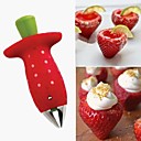 Fraise Feuilles Huller suppression de Corer de fruit Acier inox  ABS 38  x2  x0.4  