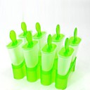 8 pcs DIY creme glacee Pop Mold Popsicle Maker  campouleur aleatoire  plastique 5.6  x5.4  x5  