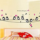 Createforlife  de bande dessinee chantant des chansons Oiseaux enfants de piece de creche de mur d autocollant Art Stickers